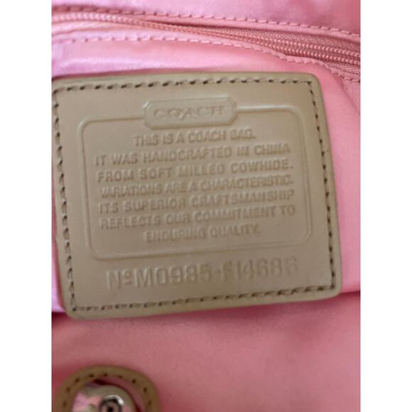 Coach penelope F14686 light melon pebble Leather Satchel BAG PURSE - Picture 9 of 9
